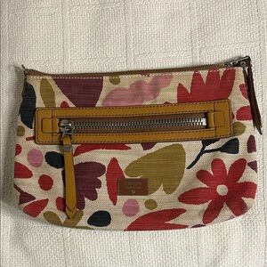 Fossil Women's Floral Canvas Clutch